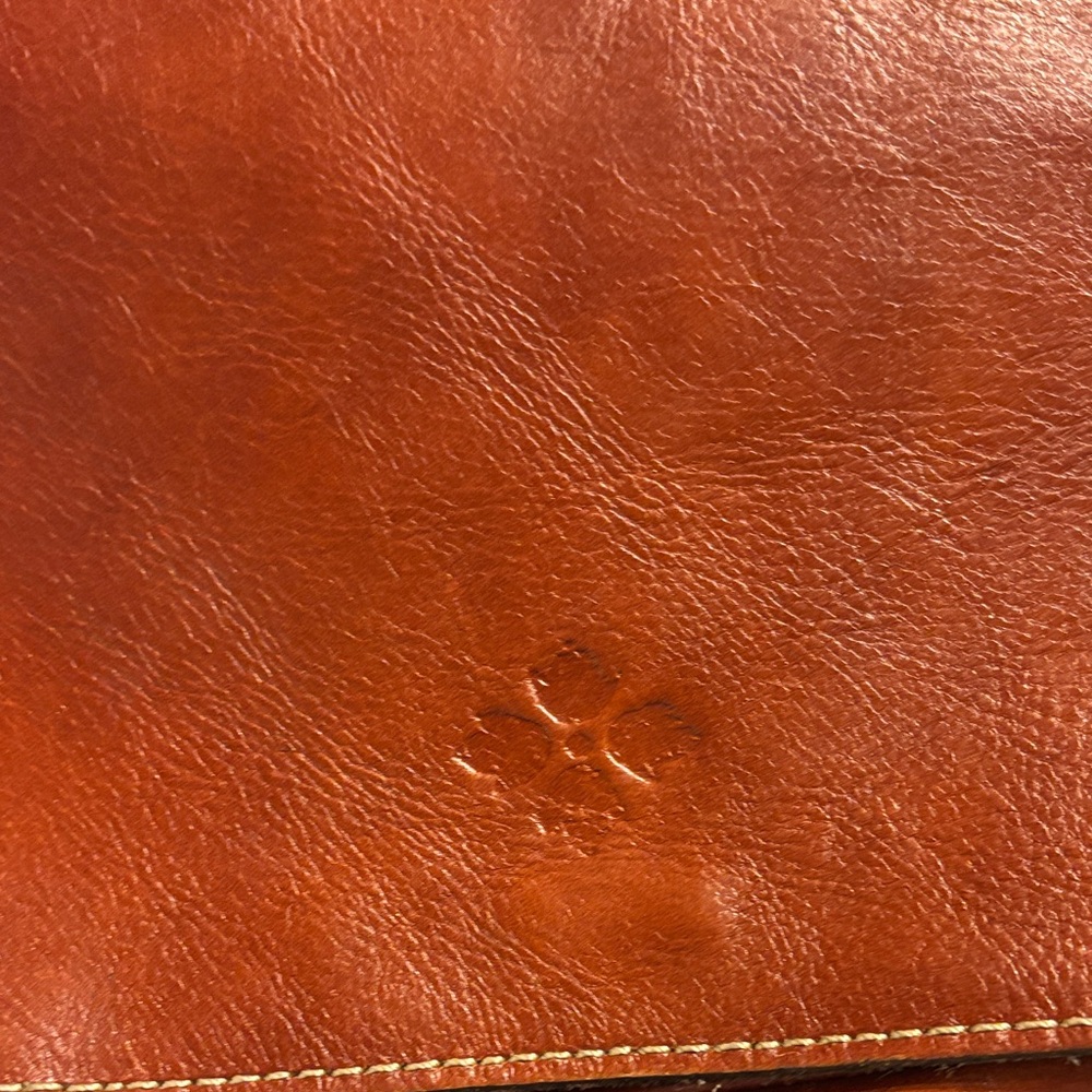 Patricia Nash Cognac Leather Satchel - Picture 7 of 7